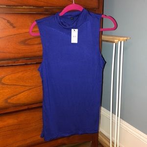 Brand new sleeveless high neck shirt